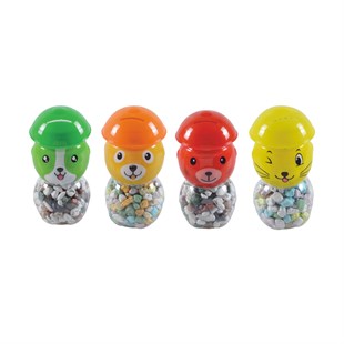 Çocuklara Özel-Happy Toys Sütlü Çikolata Renkli Çakıl Draje 140gr